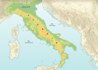 The Italian peninsula’s geographical features