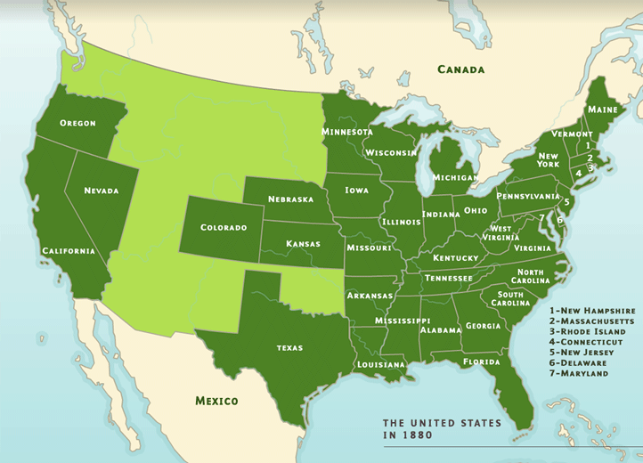 A territorial history of the United States